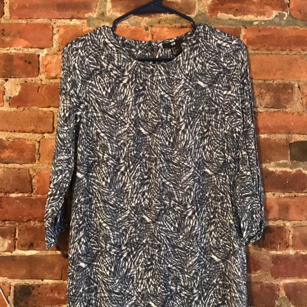 H&M Fall Long Sleeved Shift Dress size 6